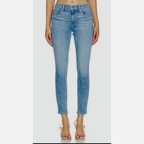 GRLFRND Karolina High-Rise Skinny Jean in Janise Blue Denim Size 24 - Picture 1 of 11